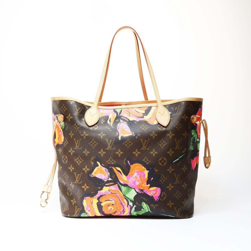 Louis Vuitton 2008 Monogram Rose Neverfull MM M48683 Tote Bag, Brown, WS26662 - Picture 2 of 11